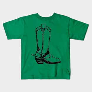 Western Era - Cowboy Boots 2 Kids T-Shirt